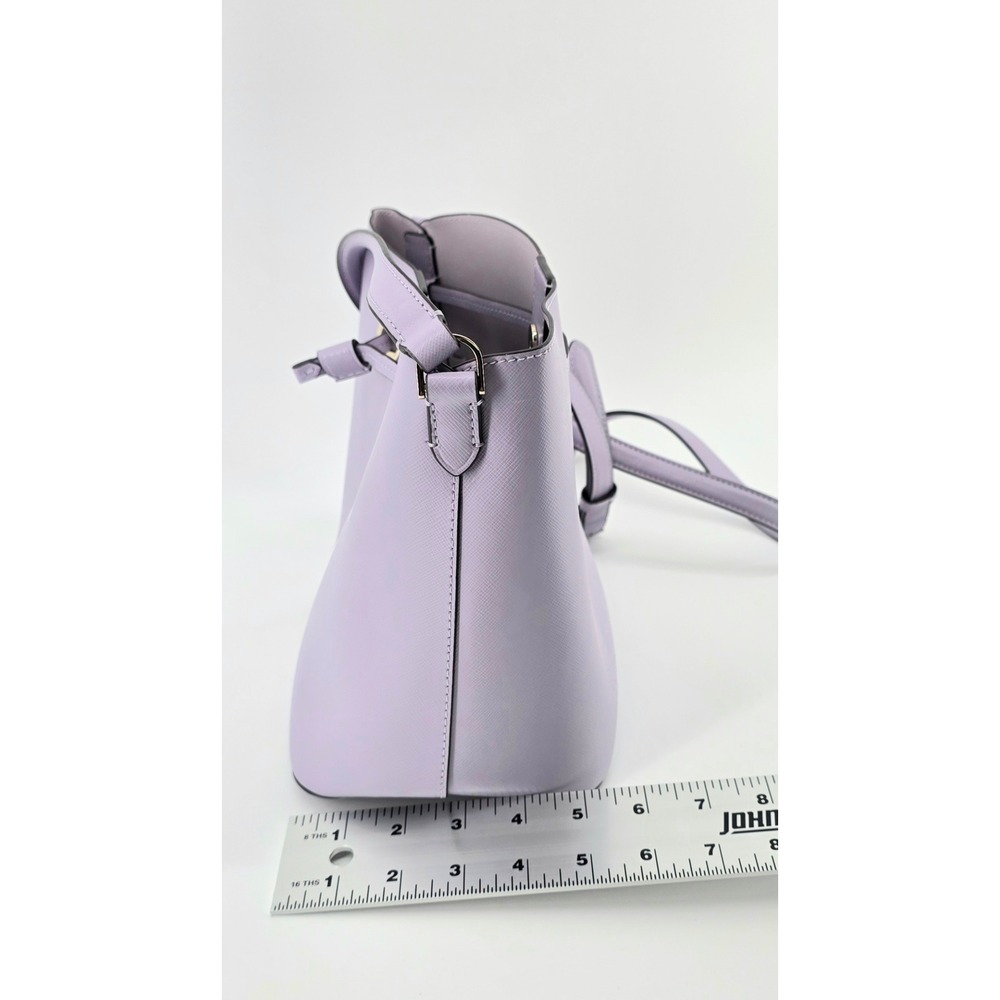 Kate Spade Pastel Saffiano Leather Bucket Bag Womens Lavender Crossbody Handbag - Picture 8 of 8